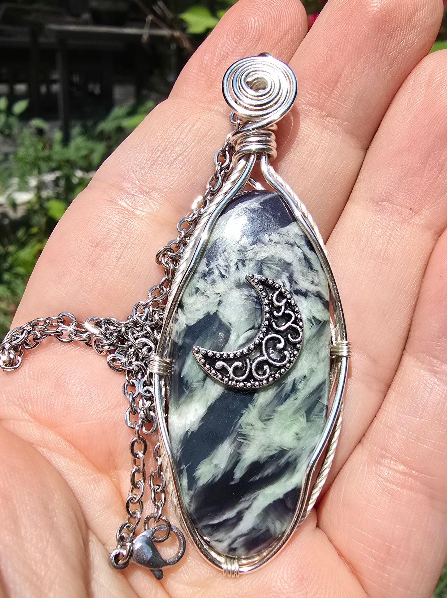 Kammererite Moon Necklace