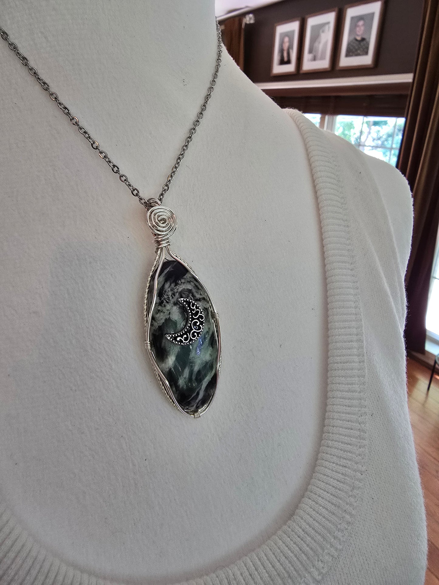 Kammererite Moon Necklace
