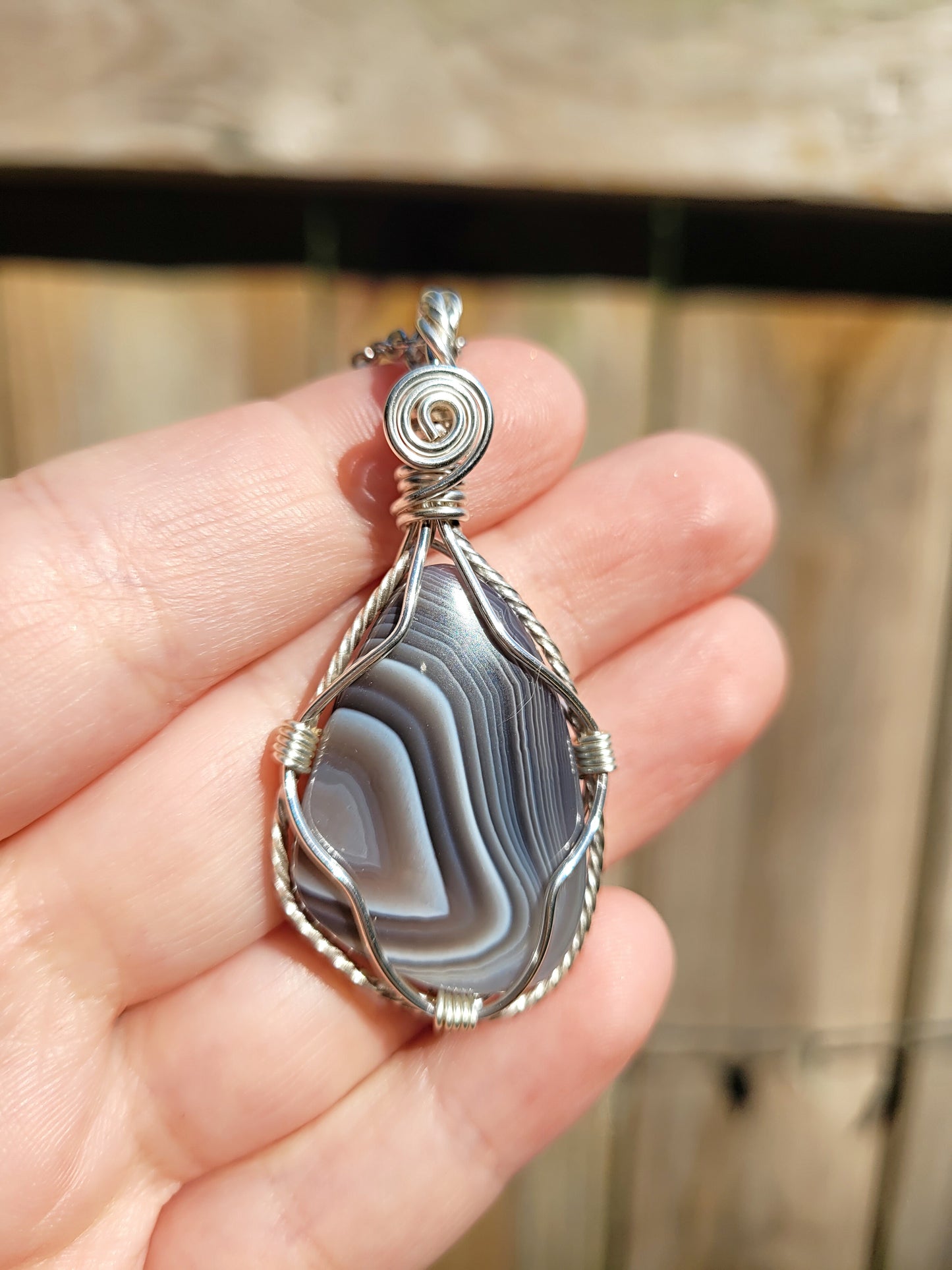 Botswana Agate Pendant