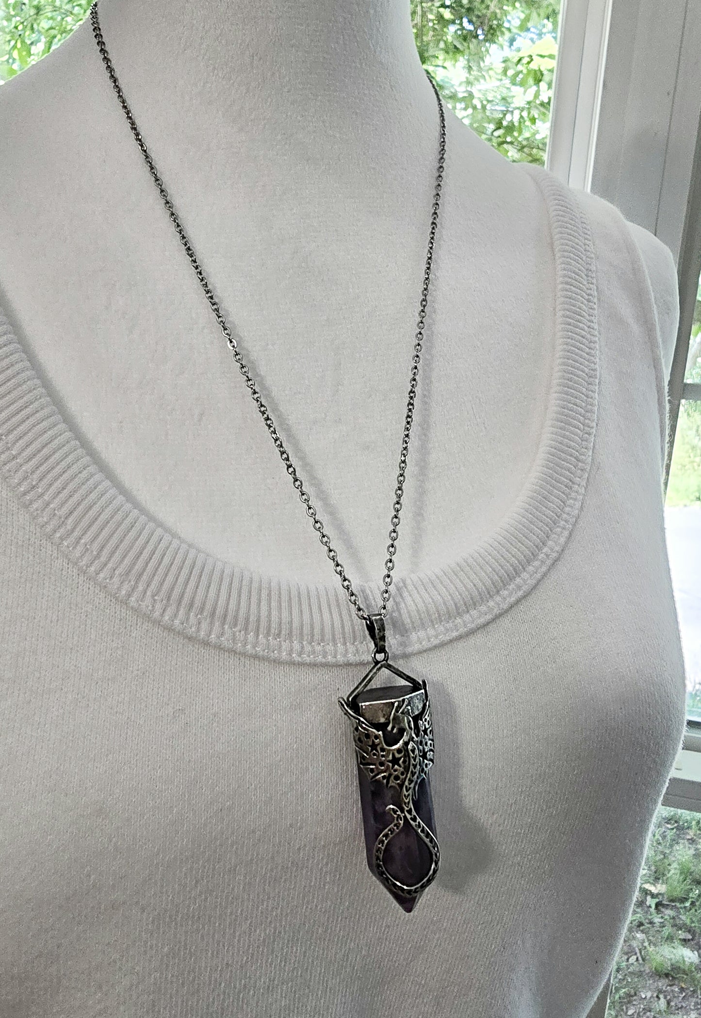 Amethyst Dragon Pendant