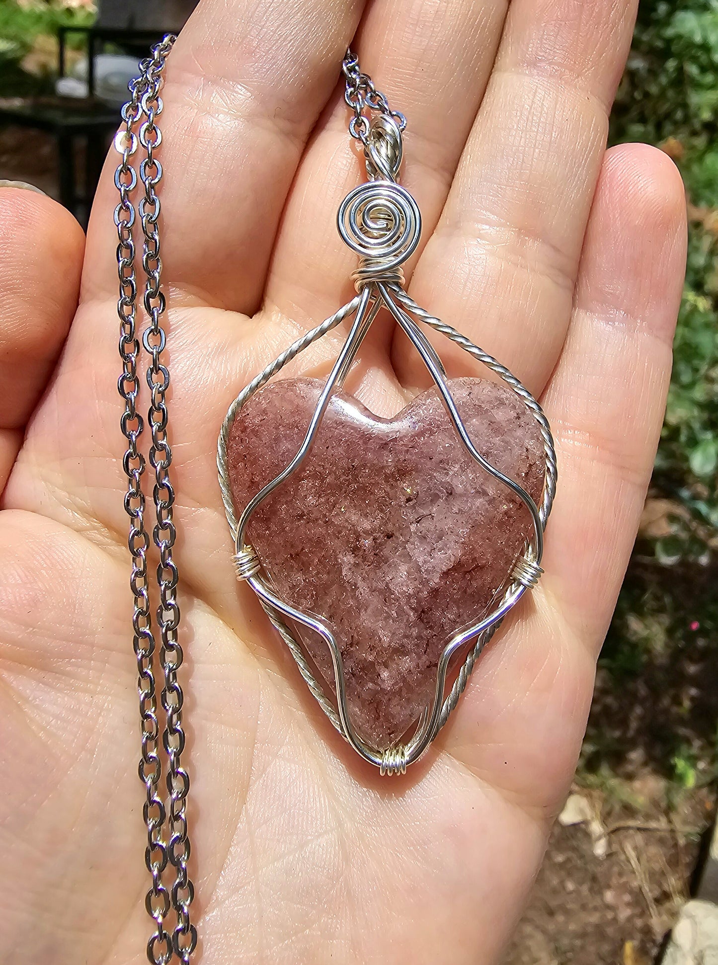 Strawberry Quartz Pendant