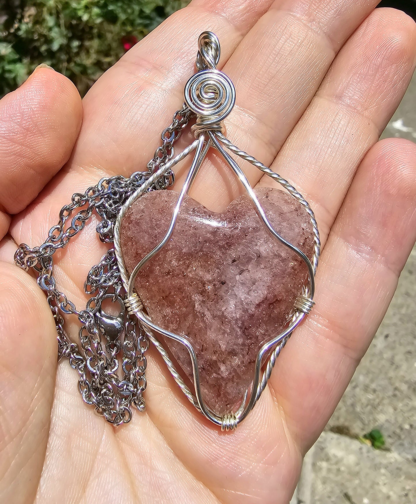 Strawberry Quartz Pendant