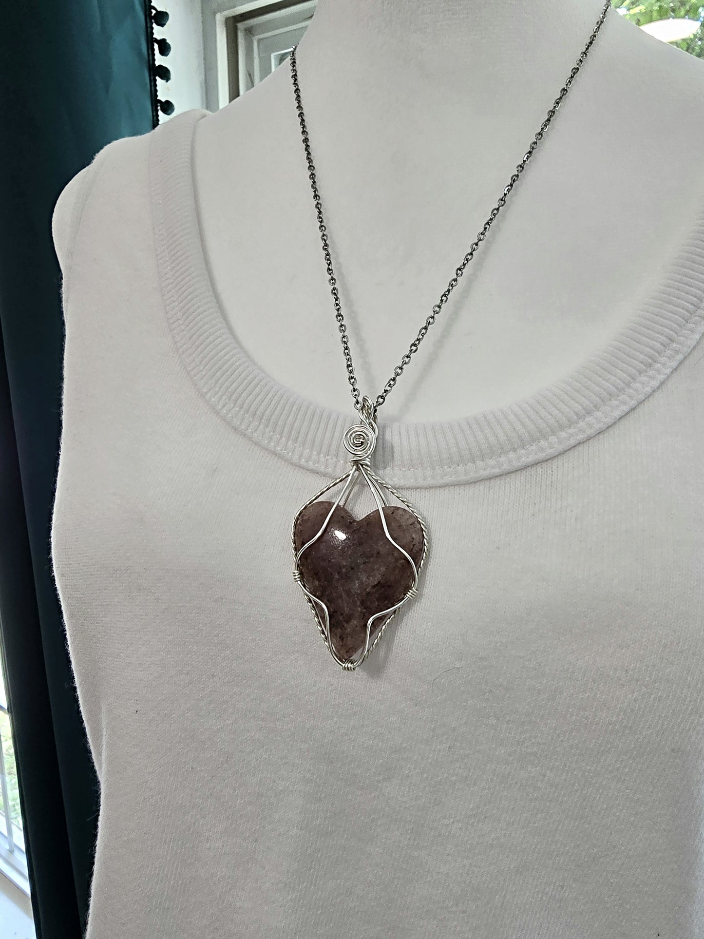 Strawberry Quartz Pendant