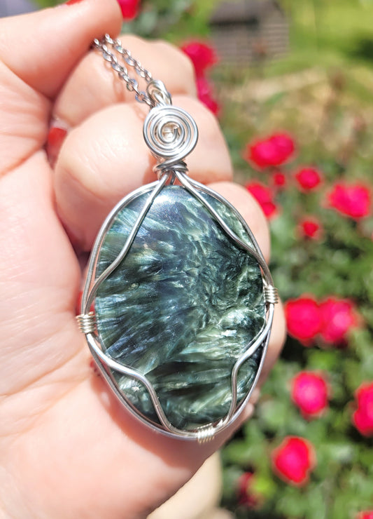 Seraphinite Pendant