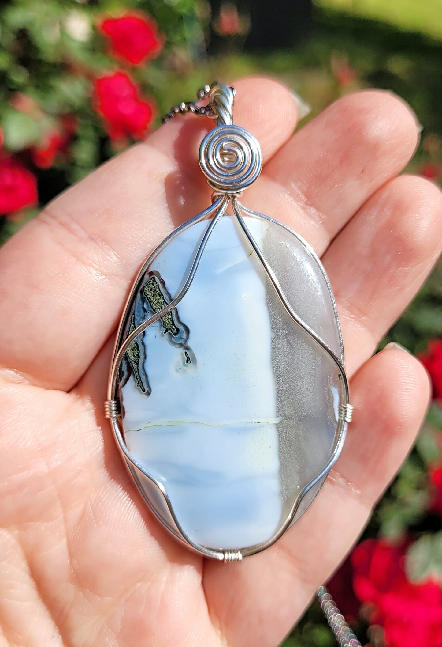 Owyhee Blue Opal Pendant