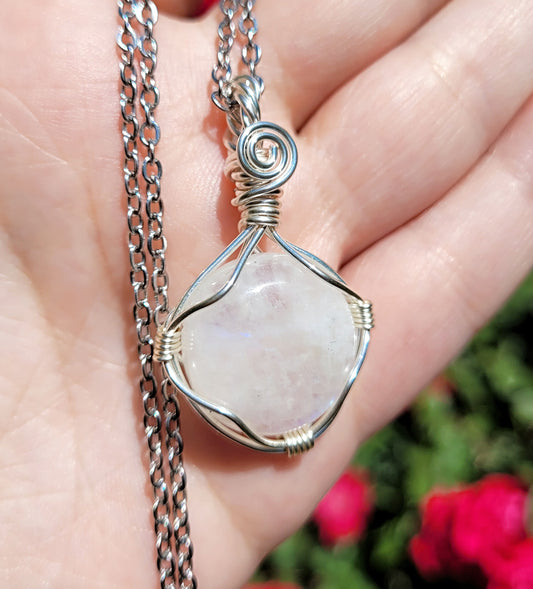 Rainbow Moonstone Pendant