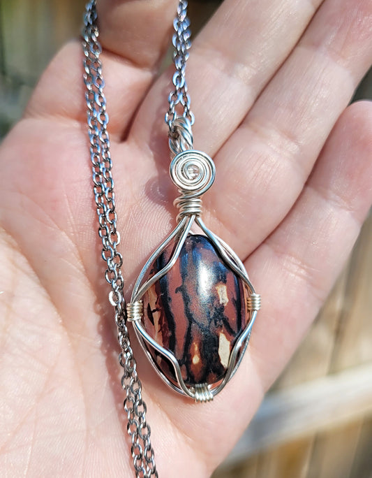 Indian Paint Stone Pendant