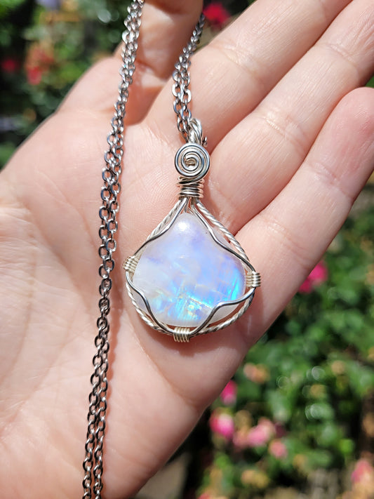 Rainbow Moonstone Pendant