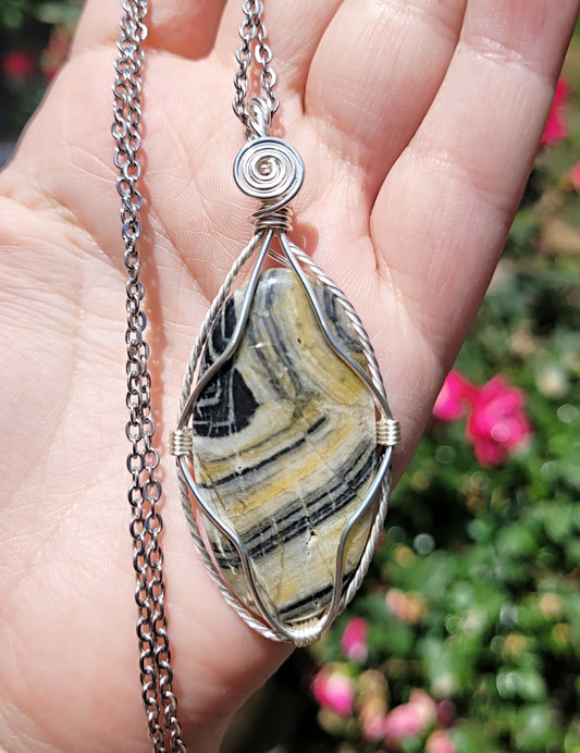 Zebra Jasper Pendant