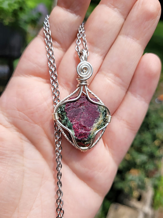 Ruby in Zoisite Pendant