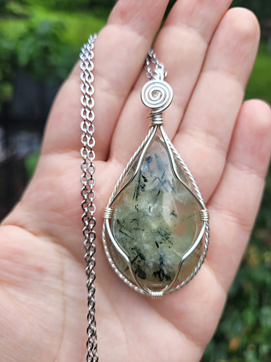 Prehnite Pendant